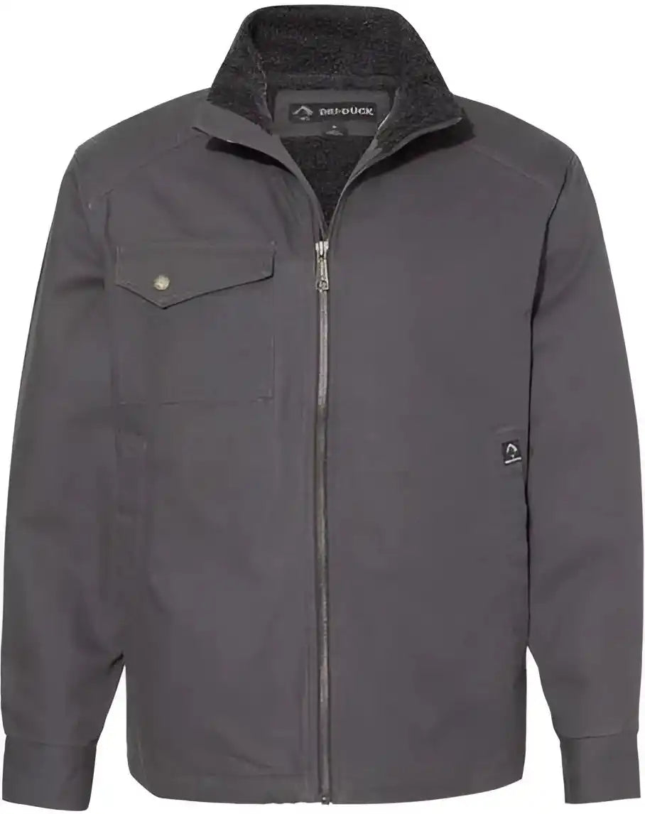 Dri Duck 5037 Endeavor Canyon Cloth Canvas Jacket with Sherpa Lining Charcoal