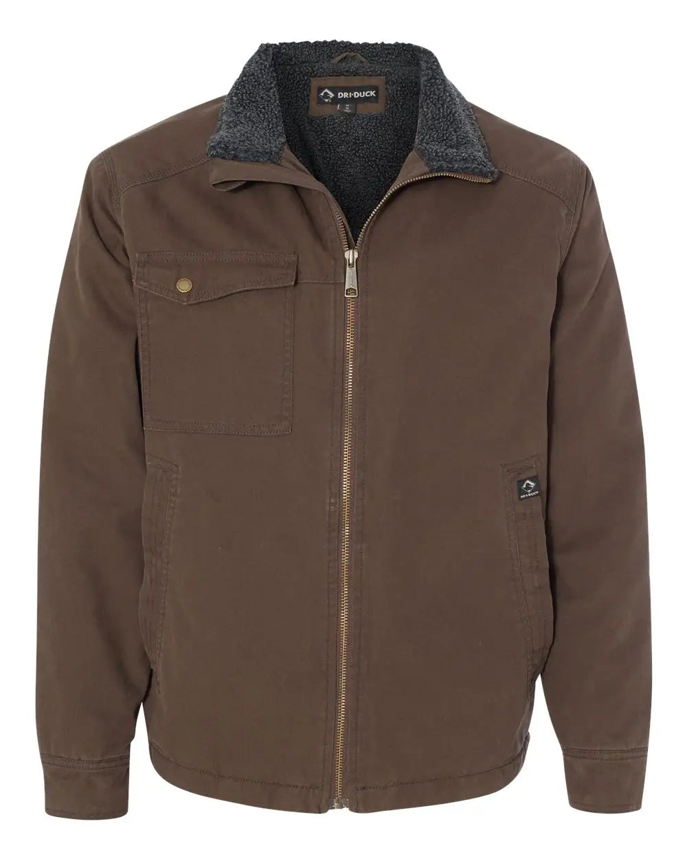 Dri Duck 5037 Endeavor Canyon Cloth™ Canvas Jacket with Sherpa Lining - Tobacco - Coffee / s