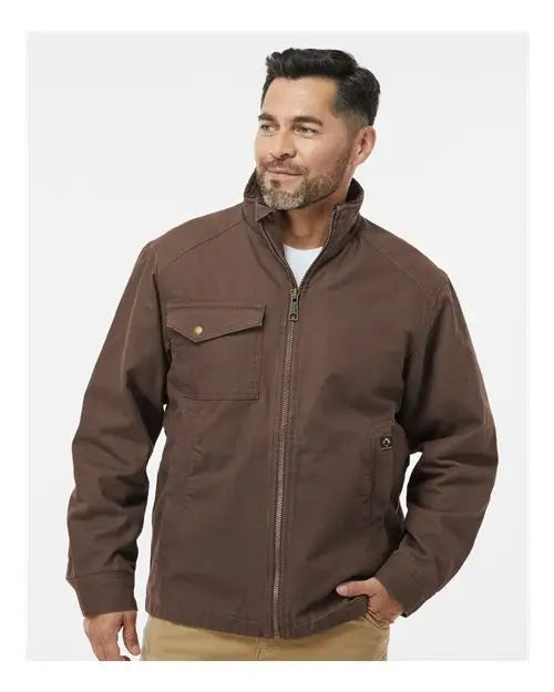 Dri Duck 5037 Endeavor Canyon Cloth™ Canvas Jacket with Sherpa Lining - Tobacco