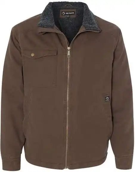 Dri Duck 5037 Endeavor Canyon Cloth Canvas Jacket with Sherpa Lining - Tobacco