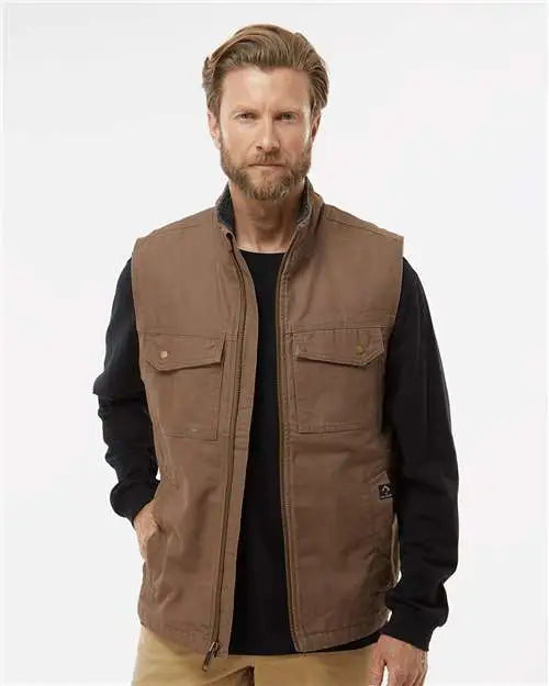 Dri Duck 5068d Trek Canyon Cloth Vest - 5068 - Field Khaki
