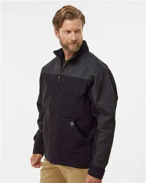 Dri Duck 5089 Horizon Boulder Clothâ„¢ Canvas Jacket - Black Charcoal