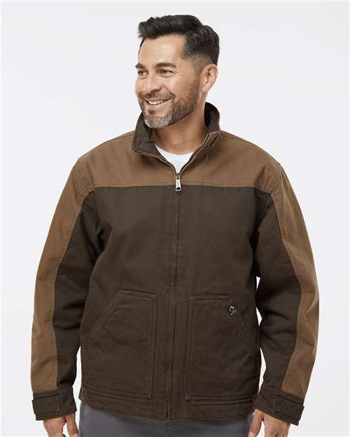 Dri Duck 5089t Horizon Two-tone Boulder Cloth™ Canvas Jacket Tall Size - Tobacco Field Khaki