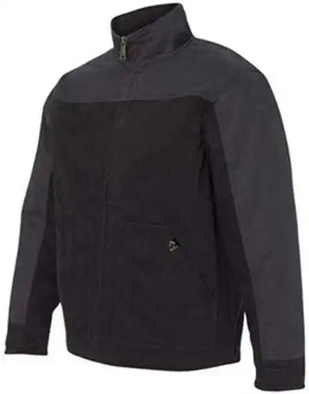 Dri Duck 5089t Horizon Two-tone Boulder Cloth Canvas Jacket Tall Size - Black Charcoal