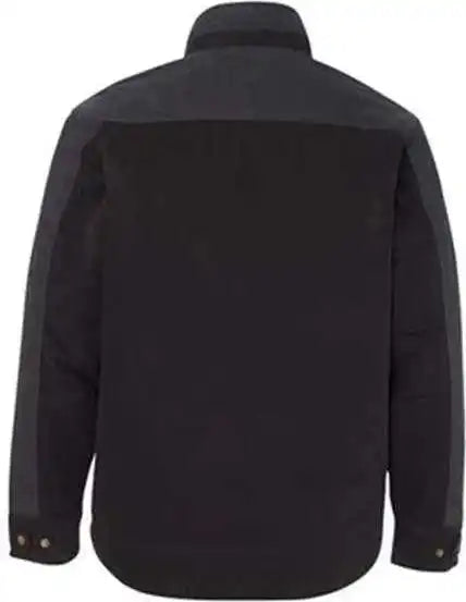 Dri Duck 5089t Horizon Two-tone Boulder Cloth Canvas Jacket Tall Size - Black Charcoal