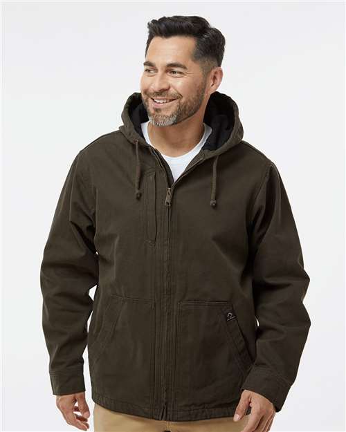 Dri Duck 5090t Laredo Boulder Cloth Canvas Jacket with Thermal Lining Tall Sizes - Tobacco