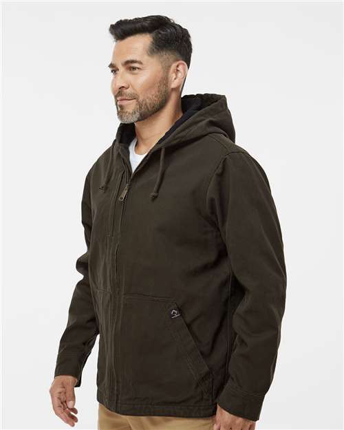Dri Duck 5090t Laredo Boulder Cloth Canvas Jacket with Thermal Lining Tall Sizes - Tobacco