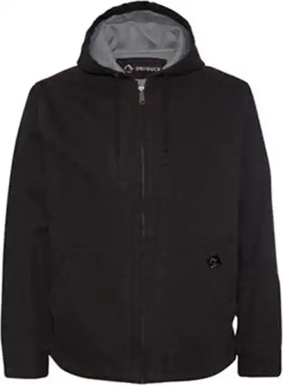Dri Duck 5090t Laredo Boulder Cloth Canvas Jacket with Thermal Lining Tall Sizes - Black