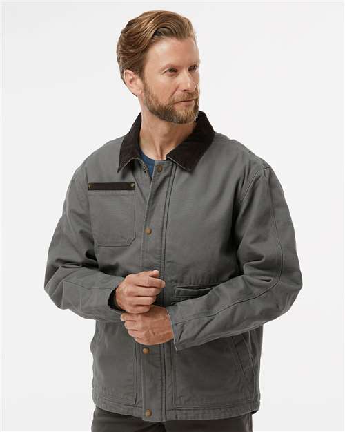 Dri Duck 5091t Rambler Boulder Cloth Jacket Tall Sizes - Gravel