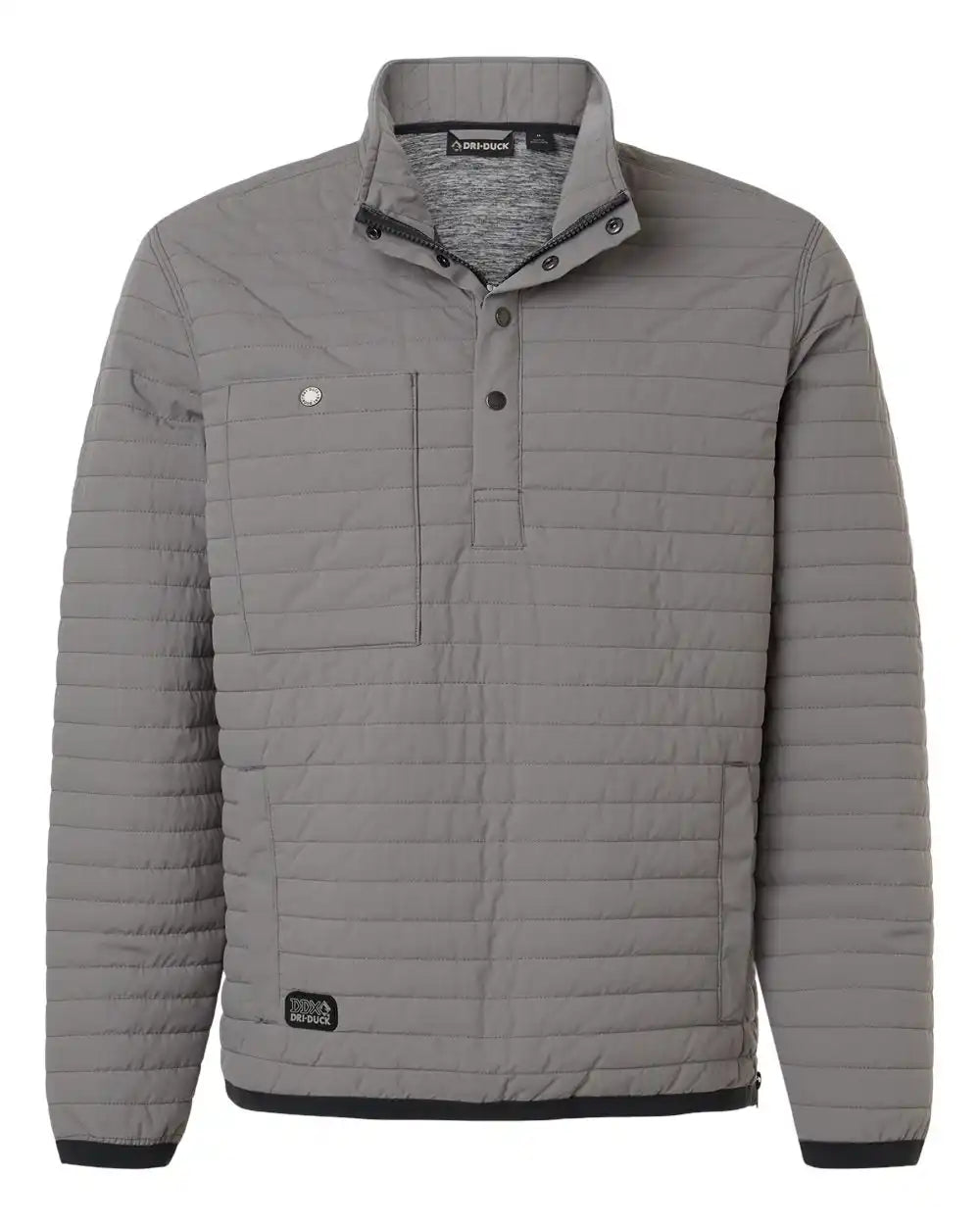 Dri Duck 5303d Keystone Quilted Pullover - 5303 - Grey - s