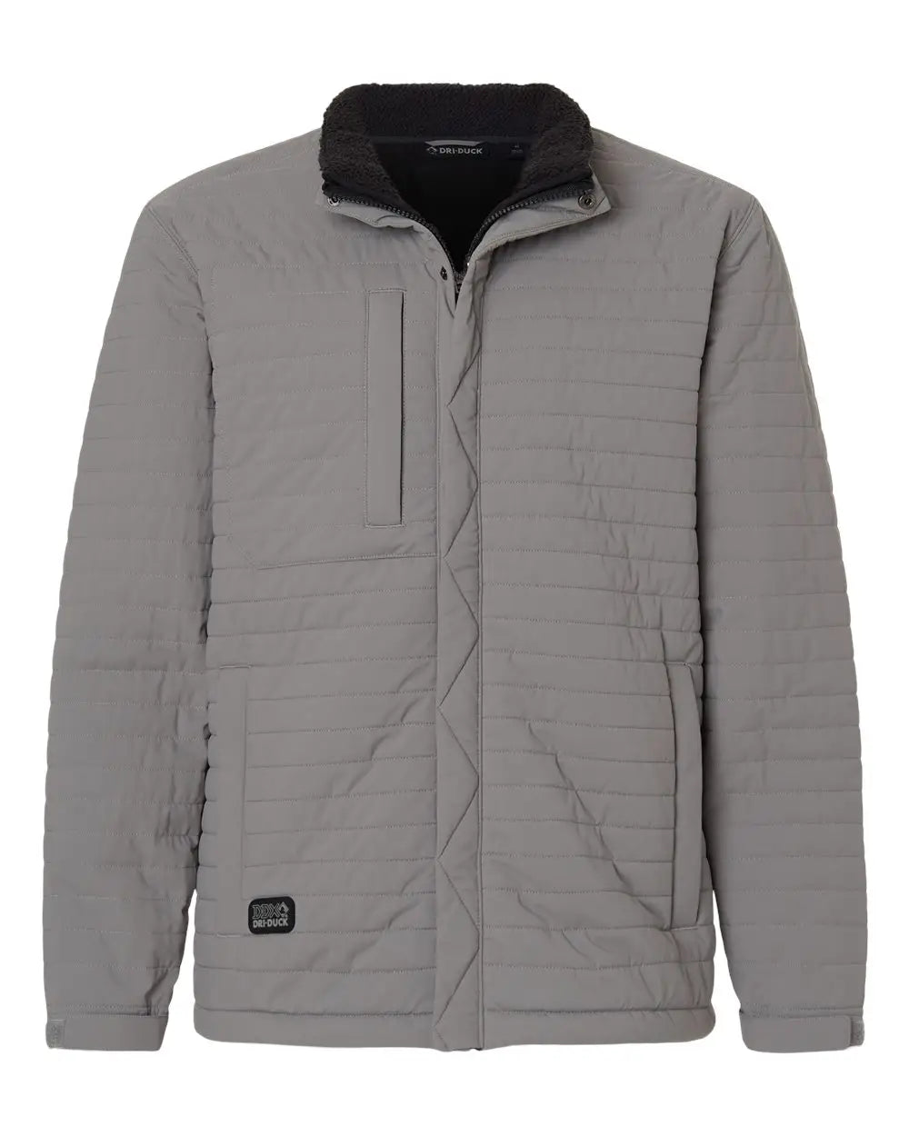 Dri Duck 5304d Men’s Keystone Full-zip Jacket - 5304 - Gray / Adult s