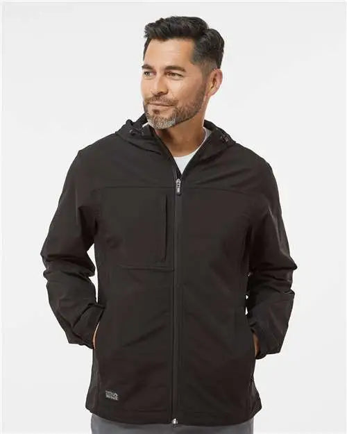 Dri Duck 5310 Apex Soft Shell Hooded Jacket - Black