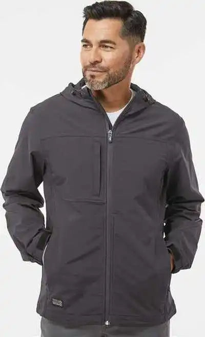 Dri Duck 5310 Apex Soft Shell Hooded Jacket Charcoal