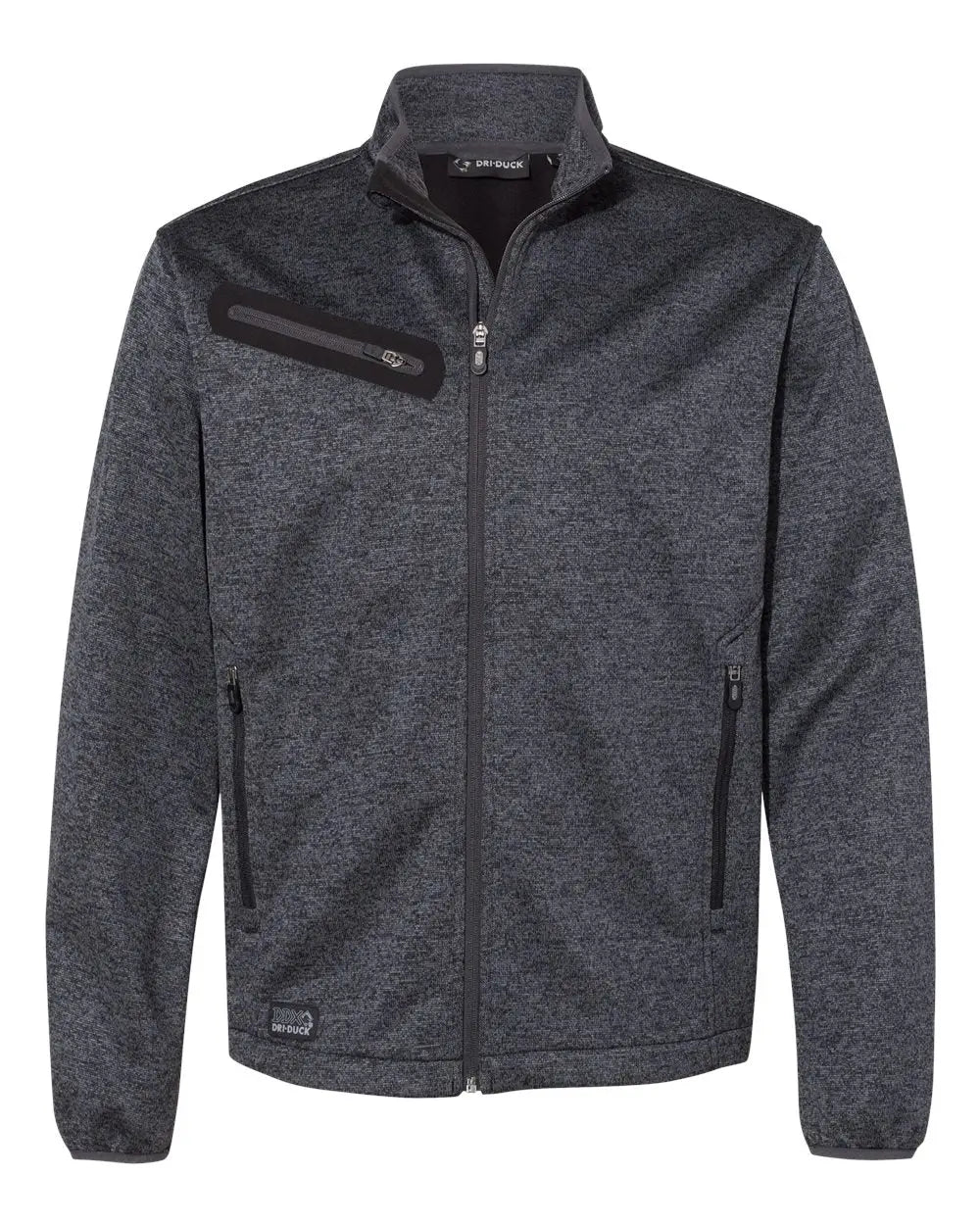 Dri Duck 5316 Atlas Sweater Fleece Full-zip Jacket - Dark Gray / s
