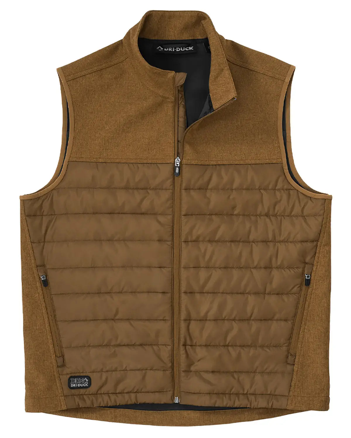 Dri Duck 5318 Summit Soft Shell Puffer Vest - Saddle Heather