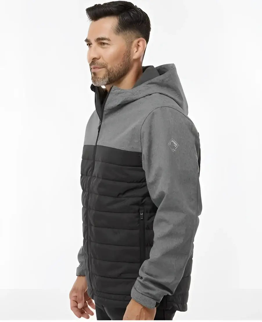 Dri Duck 5324 Pinnacle Soft Shell Puffer Jacket - Black Heather