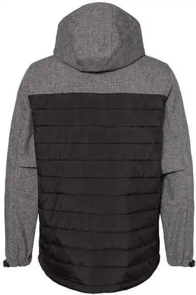 Dri Duck 5324 Pinnacle Soft Shell Puffer Jacket - Black Heather