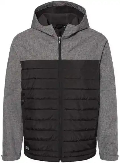 Dri Duck 5324 Pinnacle Soft Shell Puffer Jacket Black Heather
