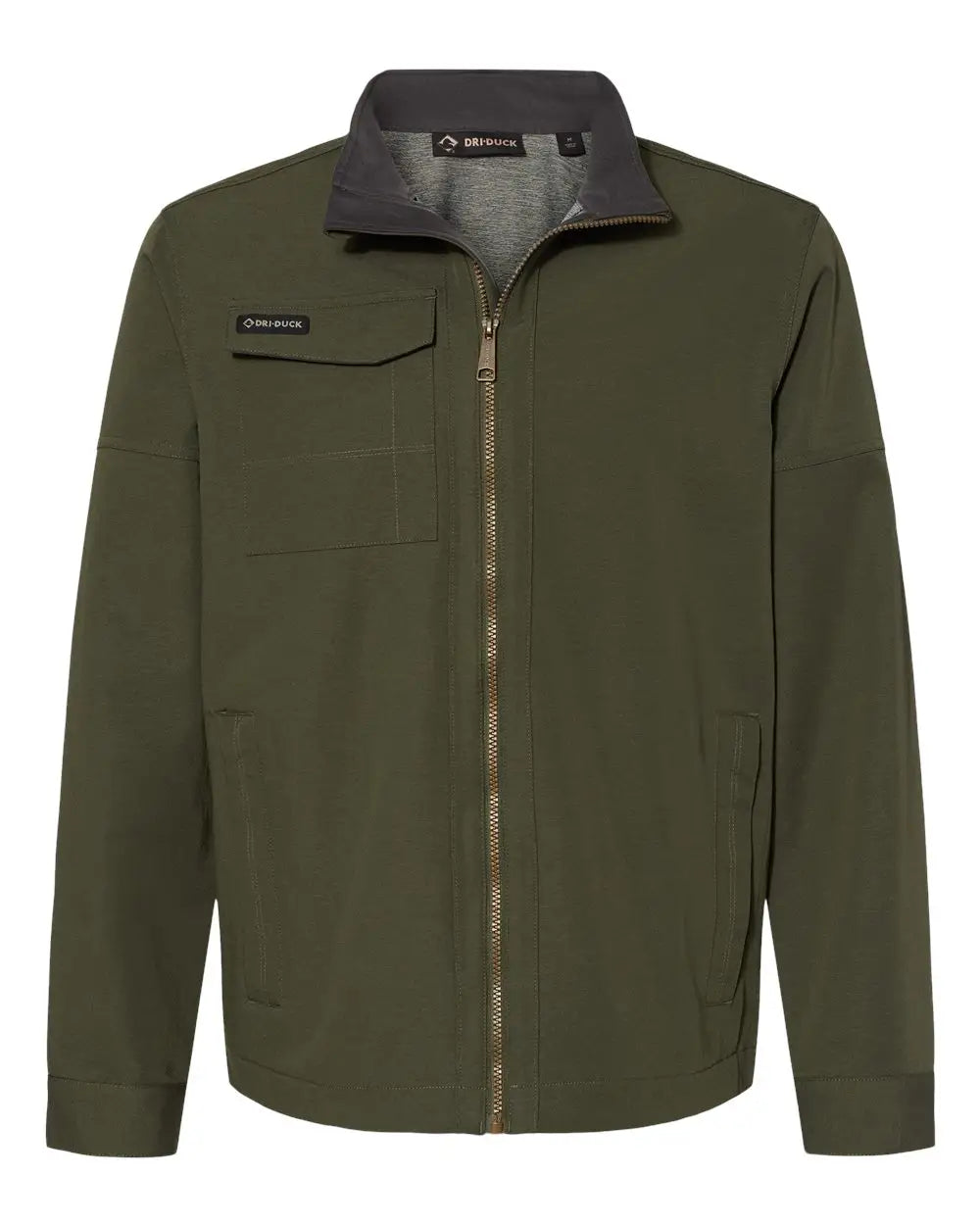 Dri Duck 5327 Ace Woven Stretch Soft Shell Jacket - Fatigue - Dark Gray / m