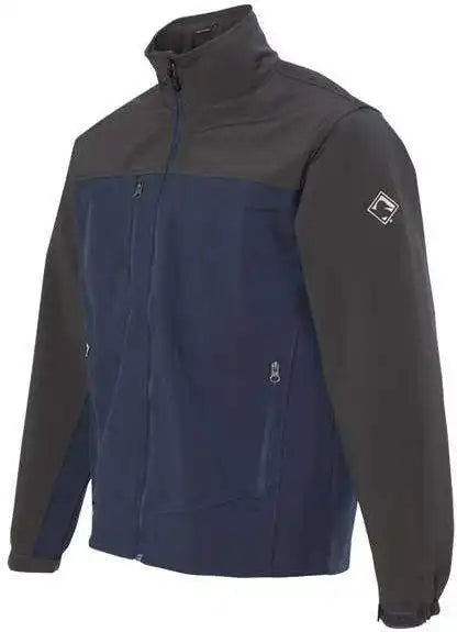 Dri Duck 5350 Motion Soft Shell Jacket - Deep Blue Charcoal