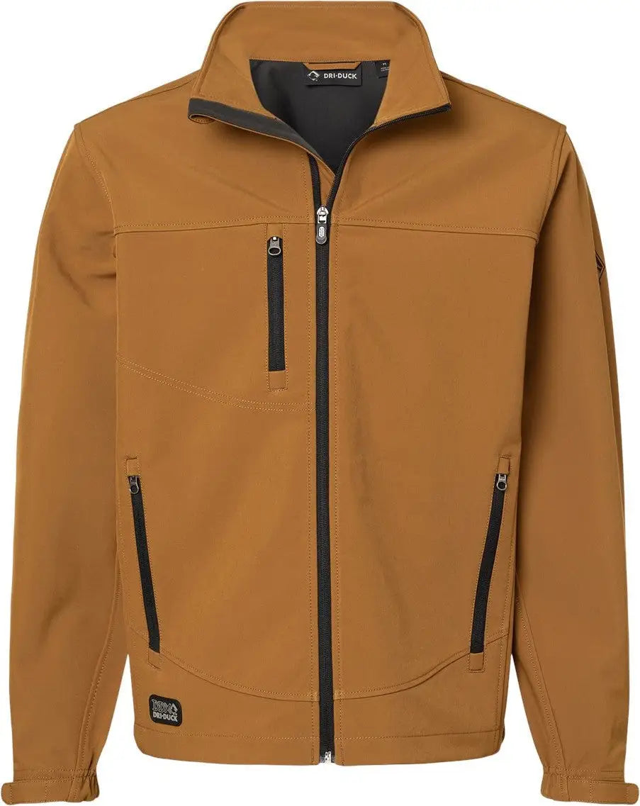 Dri Duck 5350 Motion Soft Shell Jacket - Saddle - Brown / s