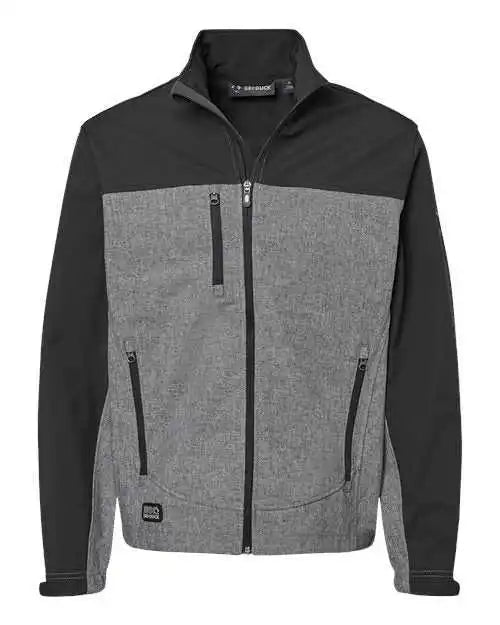 Dri Duck 5350t Motion Soft Shell Jacket Tall Sizes Black Heather