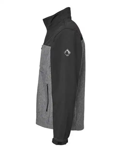 Dri Duck 5350t Motion Soft Shell Jacket Tall Sizes Black Heather