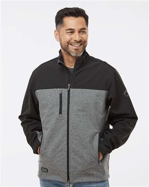 Dri Duck 5350t Motion Soft Shell Jacket Tall Sizes - Black Heather