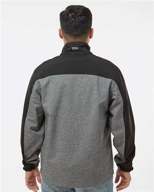 Dri Duck 5350t Motion Soft Shell Jacket Tall Sizes - Black Heather