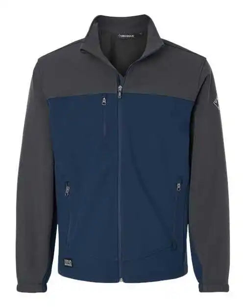 Dri Duck 5350t Motion Soft Shell Jacket Tall Sizes - Deep Blue Charcoal