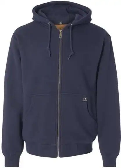 Dri Duck 7033 Crossfire Heavyweight Power Fleece Hooded Jacket with Thermal Lining - Navy