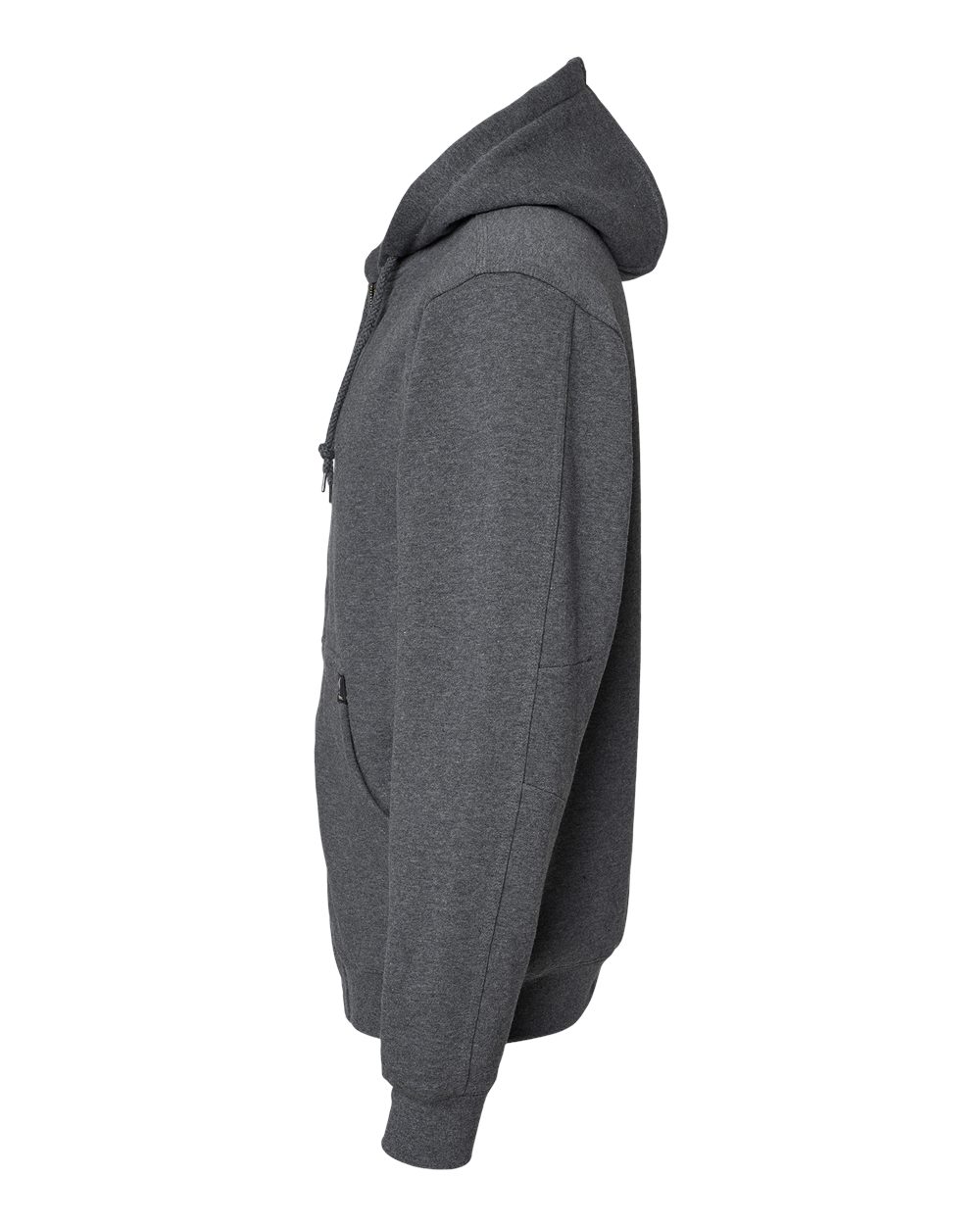 Dri Duck 7033t Crossfire Heavyweight Power Fleece Hooded Jacket with Thermal Lining Tall Sizes - Dark Oxford
