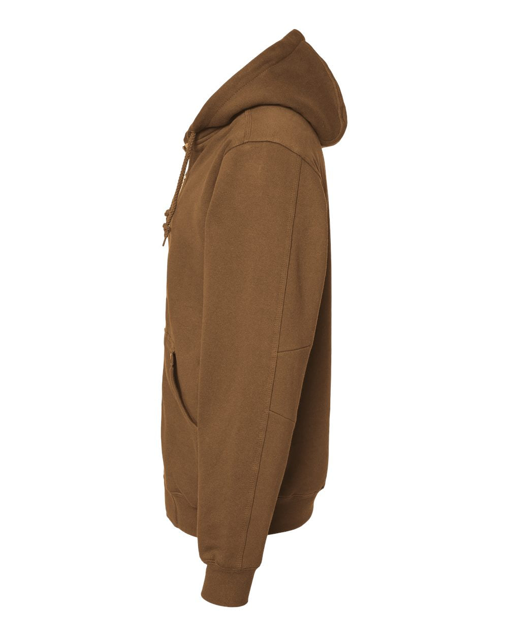 Dri Duck 7033t Crossfire Heavyweight Power Fleece Hooded Jacket with Thermal Lining Tall Sizes - Saddle