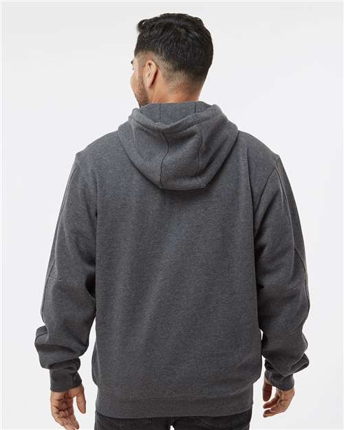 Dri Duck 7033t Crossfire Heavyweight Power Fleece Hooded Jacket with Thermal Lining Tall Sizes - Dark Oxford