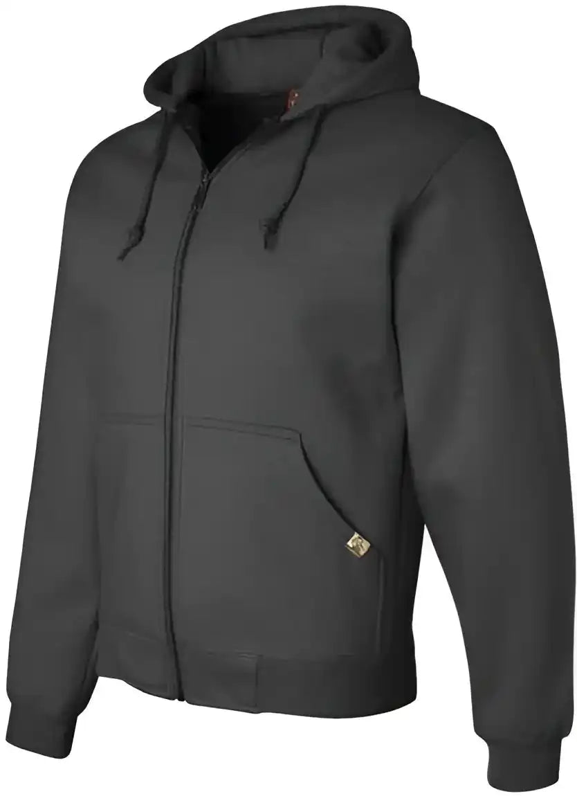 Dri Duck 7033t Crossfire Heavyweight Power Fleece Hooded Jacket with Thermal Lining Tall Sizes Dark Oxford