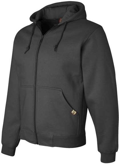 Dri Duck 7033t Crossfire Heavyweight Power Fleece Hooded Jacket with Thermal Lining Tall Sizes - Dark Oxford