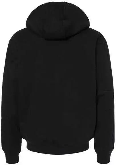 Dri Duck 7033t Crossfire Heavyweight Power Fleece Hooded Jacket with Thermal Lining Tall Sizes - Black