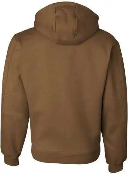 Dri Duck 7033t Crossfire Heavyweight Power Fleece Hooded Jacket with Thermal Lining Tall Sizes - Saddle