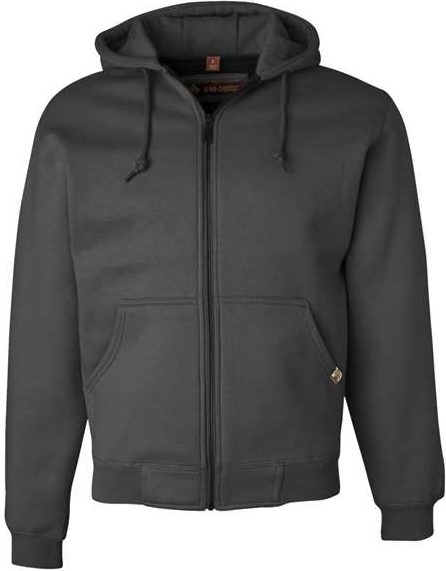 Dri Duck 7033t Crossfire Heavyweight Power Fleece Hooded Jacket with Thermal Lining Tall Sizes - Dark Oxford