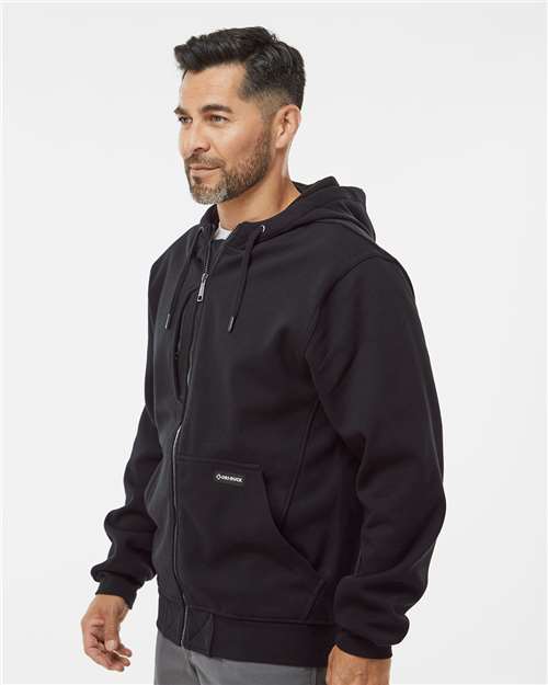 Dri Duck 7040d Men’s Bateman Bonded Power Fleece 2.0 Full-zip Jacket - 7040 - Black