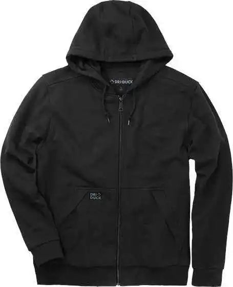 Dri Duck 7348 Mission Full-zip Hooded Jacket - Black