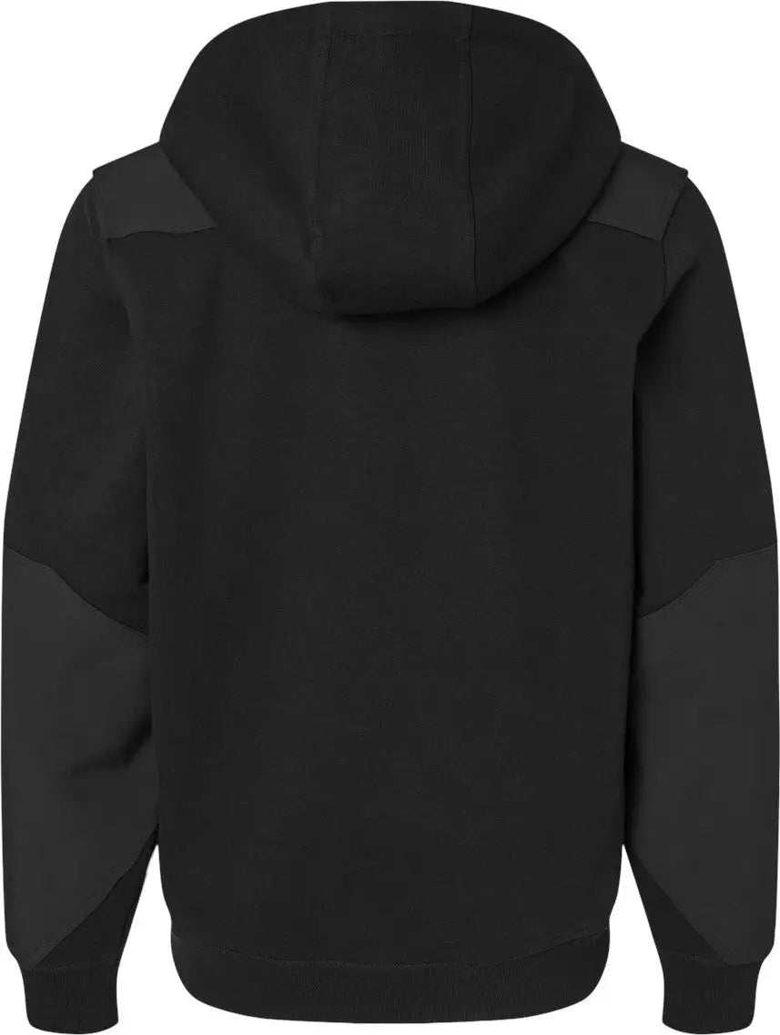 Dri Duck 7349 Mission Quarter-zip Hooded Pullover - Black