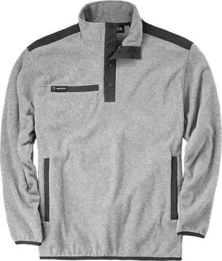 Dri Duck 7353 Ranger Melange Fleece Pullover - Platinum