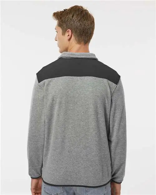 Dri Duck 7353 Ranger Melange Fleece Pullover - Platinum