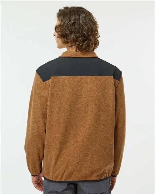 Dri Duck 7353 Ranger Melange Fleece Pullover - Saddle