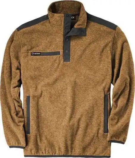 Dri Duck 7353 Ranger Melange Fleece Pullover - Saddle