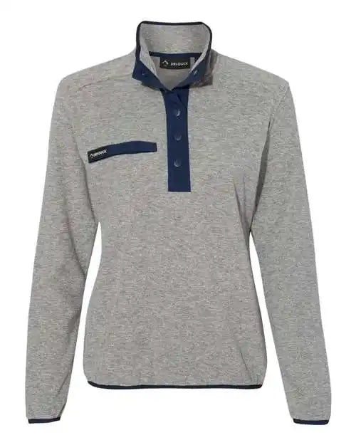 Dri Duck 9340 Women’s Denali Fleece Pullover - Platinum