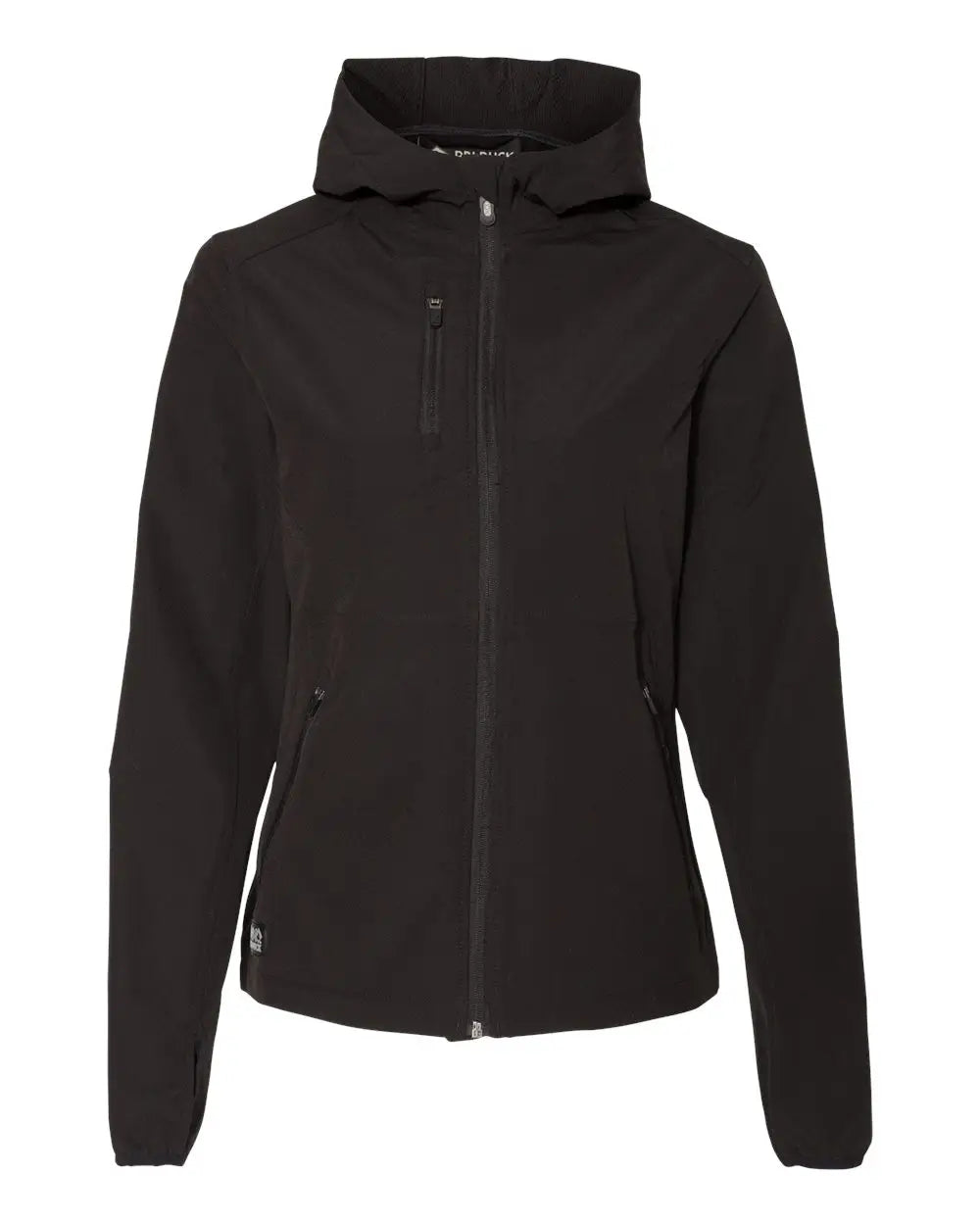 Dri Duck 9411 Women’s Ascent Soft Shell Hooded Jacket - Black / s