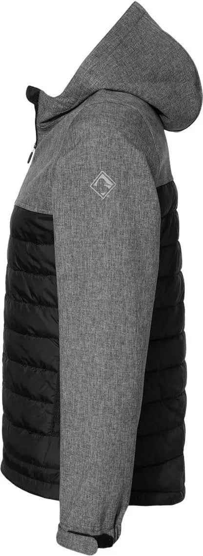 Dri Duck 9415 Women’s Vista Soft Shell Puffer Jacket - Black Heather