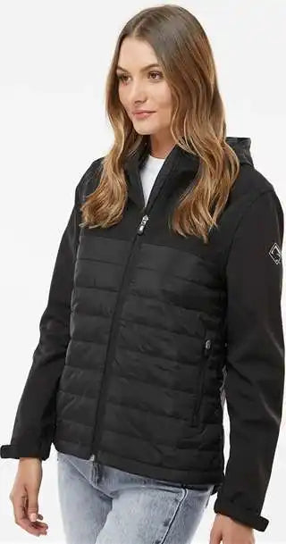 Dri Duck 9415 Women’s Vista Soft Shell Puffer Jacket - Black